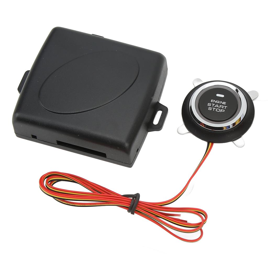 Smart Push To Start Ignition Kit Engine Start Stop Button System Universal for DC 12V Vehicles