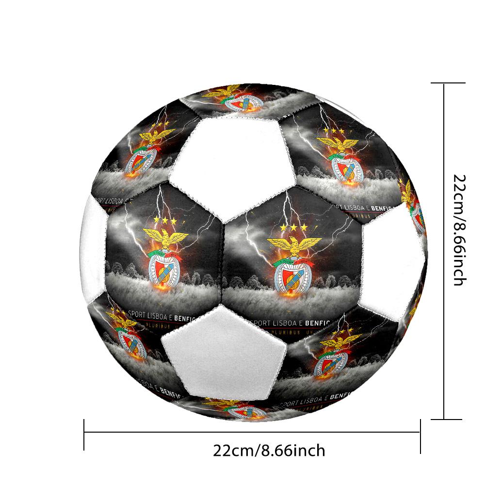1PC S.L.Benfica size 5 soccer ball PrahaIndoor Soccer Ball Colorful All Ages Machine Stitched PVC Competition Ready Durable High-Bounce