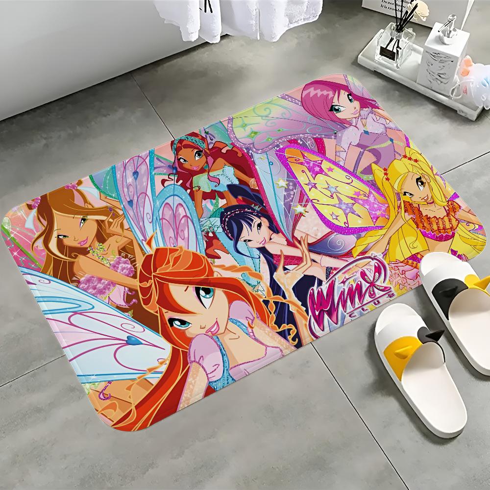 Коврик для двери W-Winx Clubs, моющийся, нескользящий, для гостиной, зоны дивана и кресел, кухонный, приветственный коврик 40x60cm