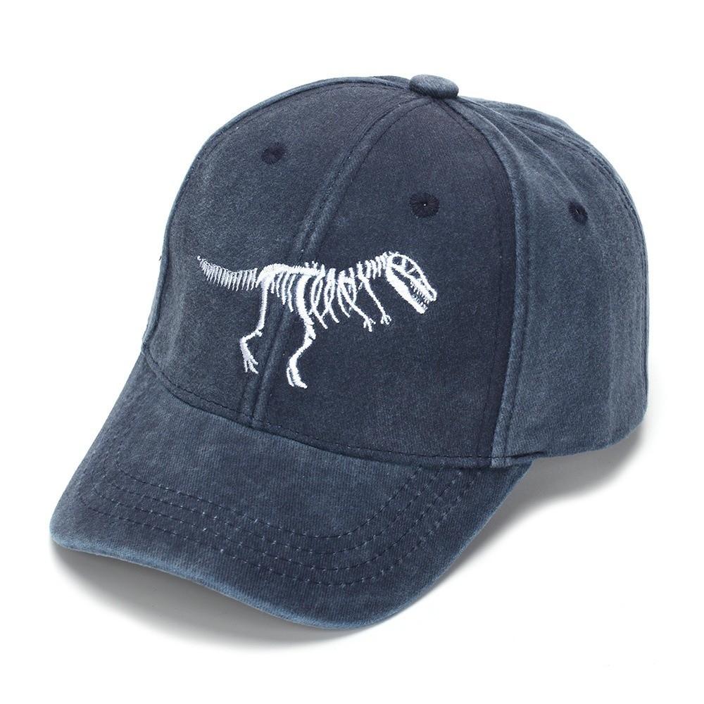 Embroidered Dinosaur Baseball Cap Cotton Kids Sports Hat Casual Sun Hat  Summer
