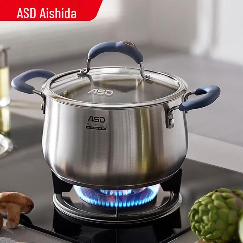 ASD 24CM 304 Stainless Steel Soup Pot