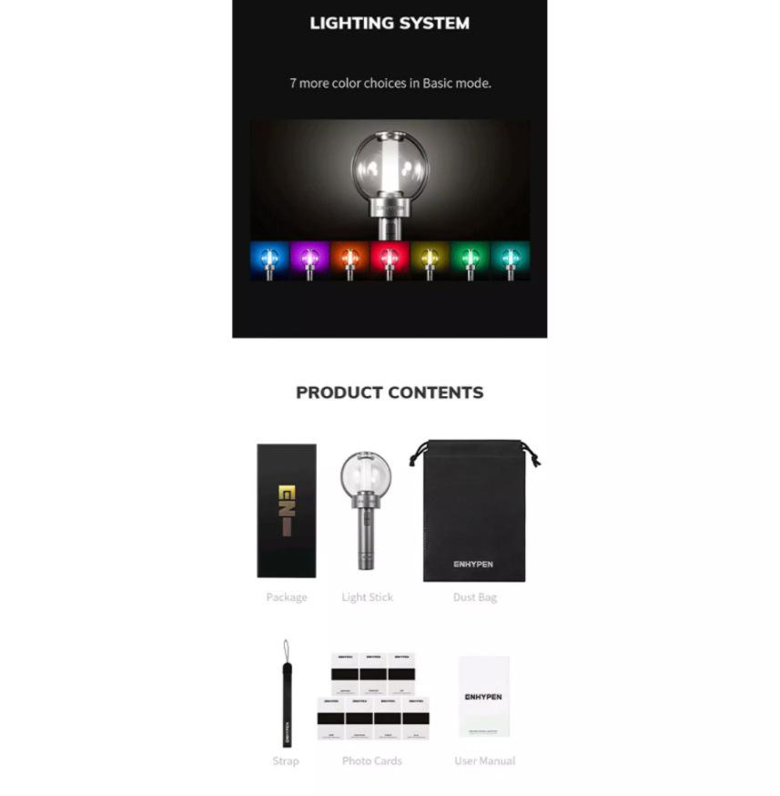 Bacchetta di supporto ENHYPEN, bacchetta ENHYPEN di prima generazione, light stick di prima generazione