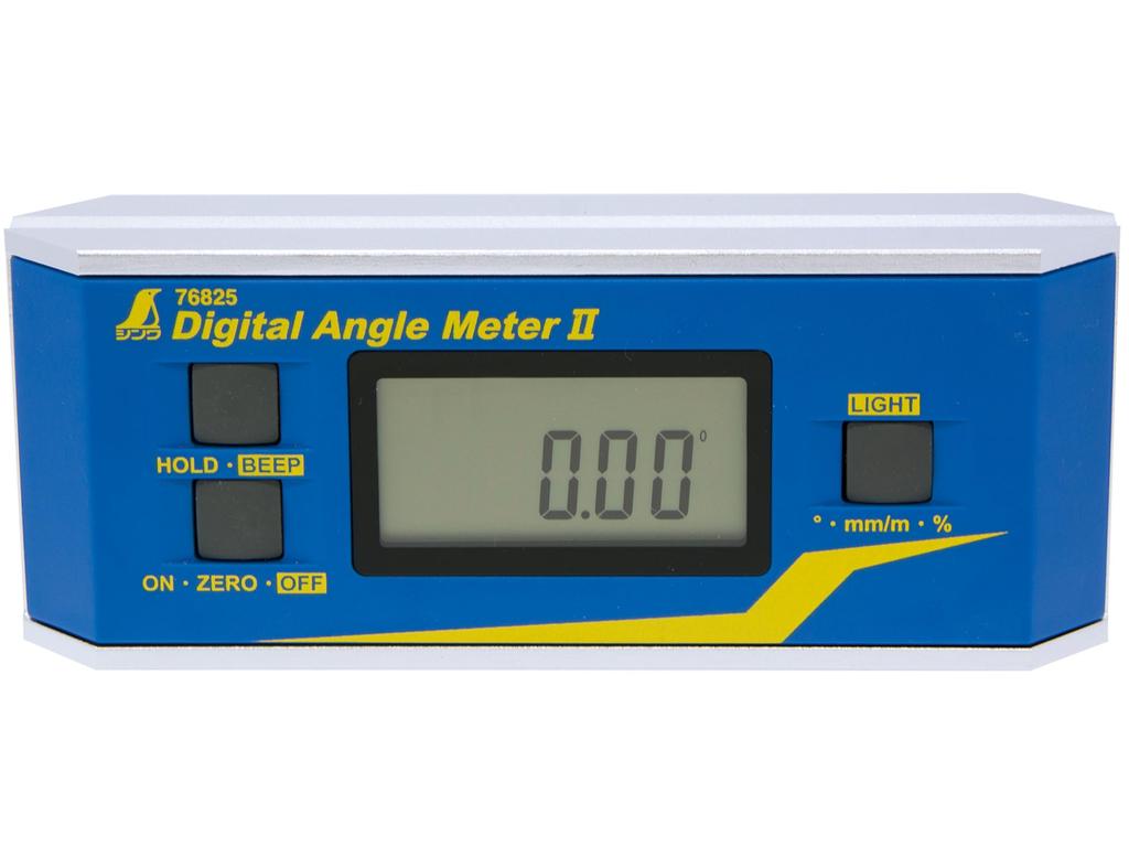 Shinwa Sokutei Digital Angle Meter II, Dustproof and Waterproof, 76825