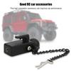 Black Metal Trailer, Component Accessories rc trailer hitch Buckle Connection   accessories for 90046 90047   1 10 RC Crawler CarBlack