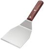 Endo Shoji Commercial Wooden Handle Hamburger Stainless Steel Zelkova Wood Made In BHV24002 Turner, Medium, 18-0 Body, Handle, Japan,