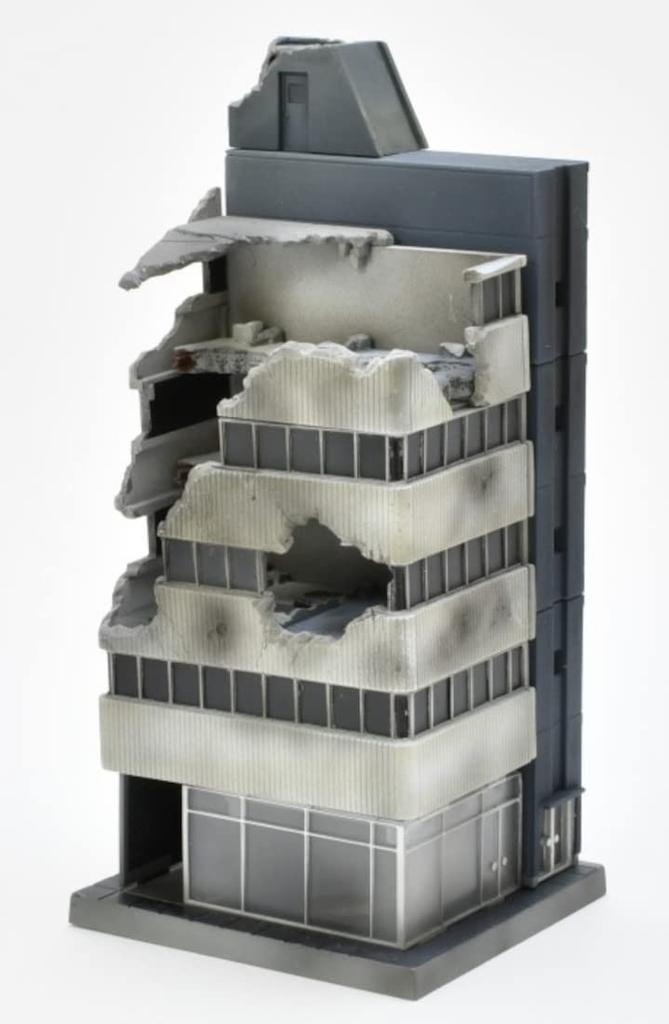 TOMYTEC DioColle Combat Series DCM22 Abandoned Building Plastic Model 323716 1/144 Pre-painted