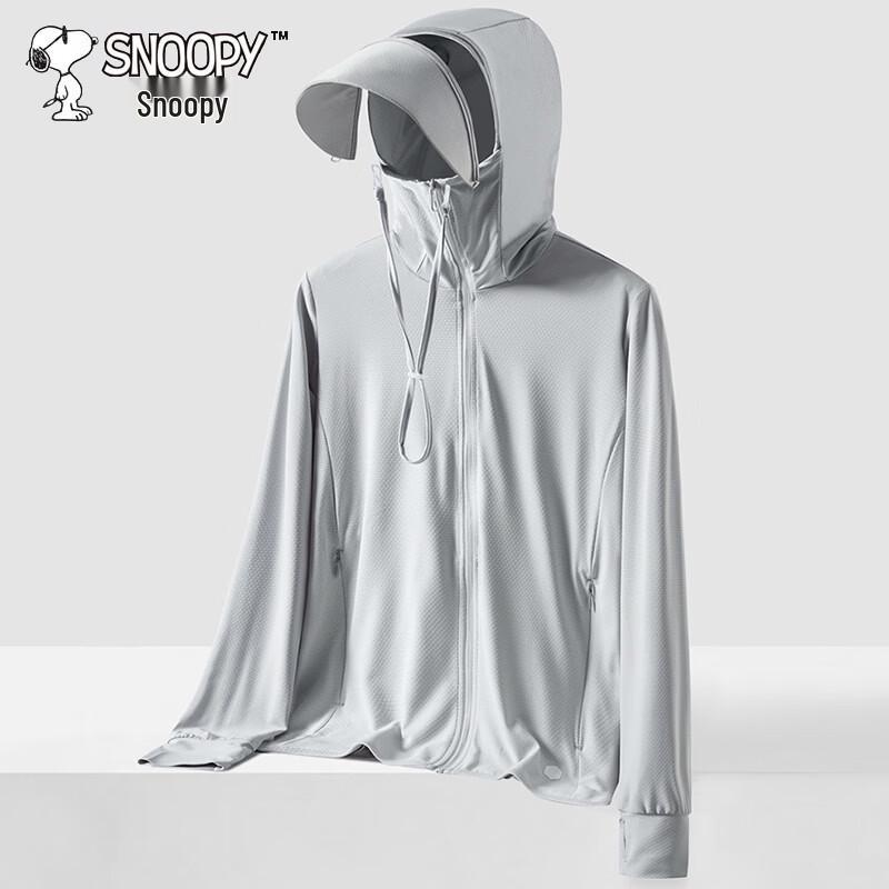 SNOOPY Men s Lightweight UV Protection Sun Hoodie L