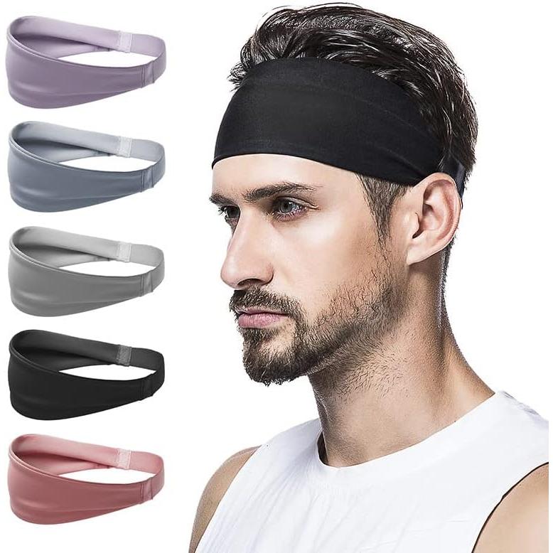 Sports Headband Sweat Absorbent Quick Drying Sweatband Men's Hair Band Women's Turban Unisex Running/Dancing/Yoga/Biking