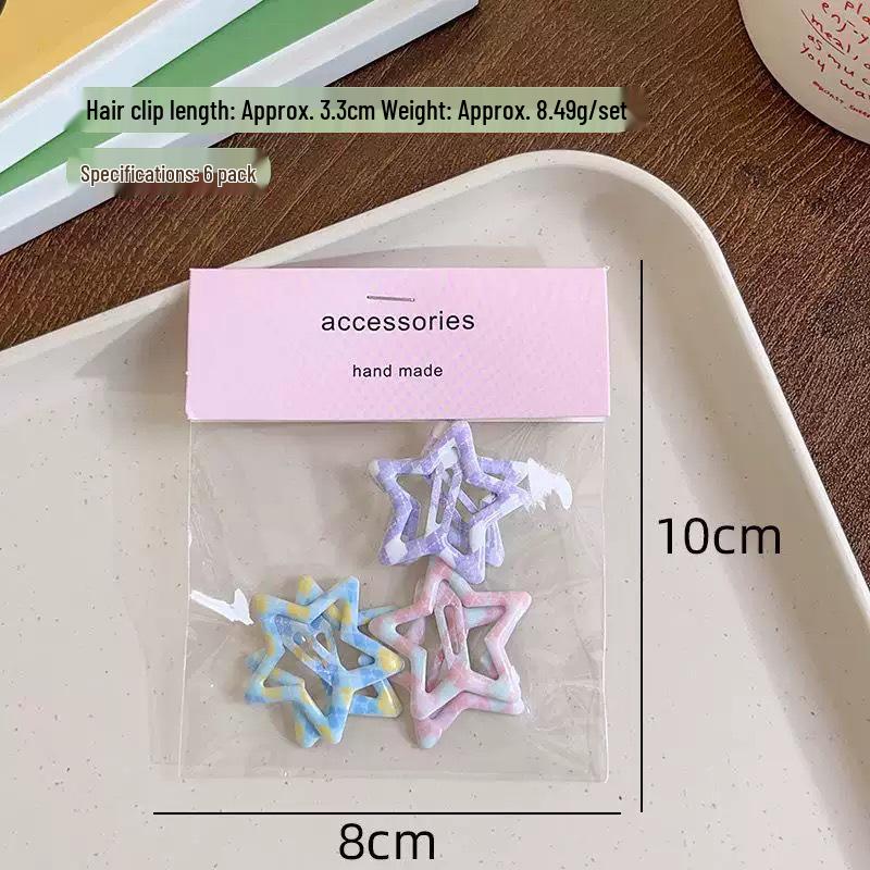 Five-Pointed Star Hair Clip: Cute BB Hairpin for Women and Children