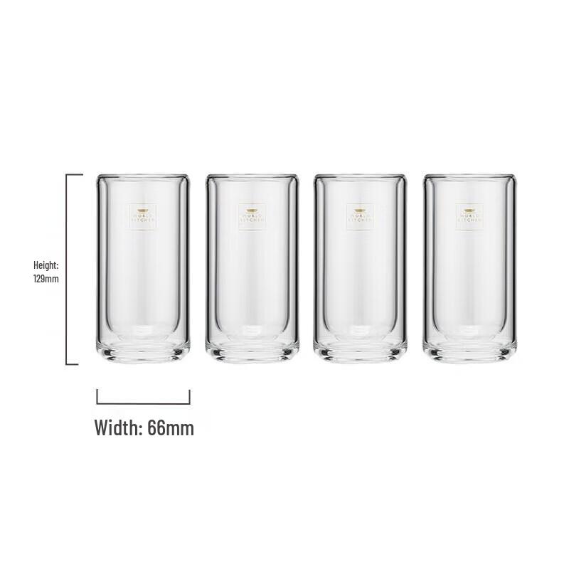 

Corning VISIONS Crystal Luxury Double-Wall Glass Set (4-Piece)