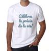 Ultrabasic Homme Graphique Celebrez la poesie de la vie T-Shirt Imprime Lettres