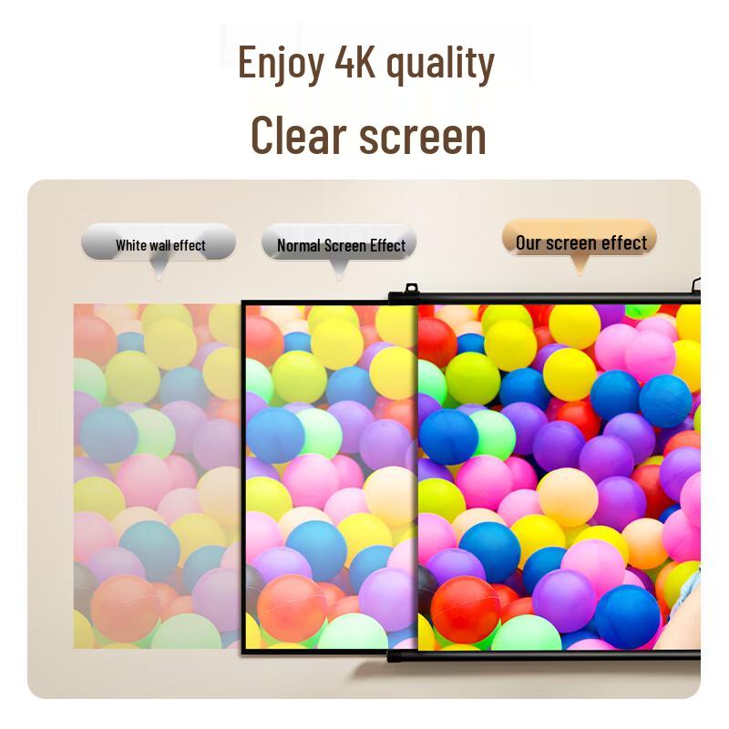 Deli 100-inch Projector Screen