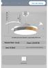 Modern Smart Ceiling Fan Light with Voice Control for Dining and Living Rooms