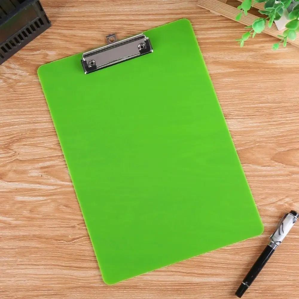 With Low Profile Gold Clip A4 Writing Clipboard Writing Tablet Writing Sheet Pad File Folder Board Clamp Document Folder