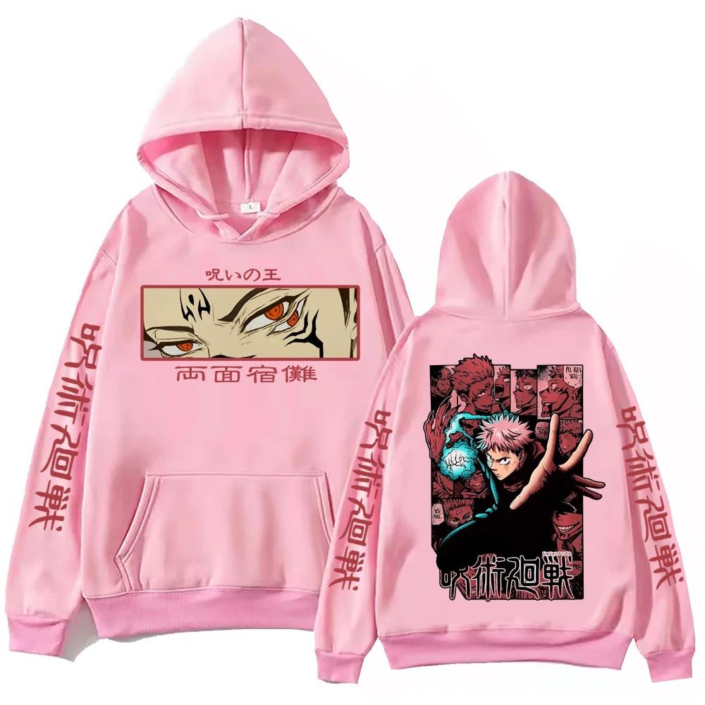 Jujutsu Kaisen Itadori Hoodie Man Woman Harajuku Long Sleeve Pullover Tops Sweatshirt Gift