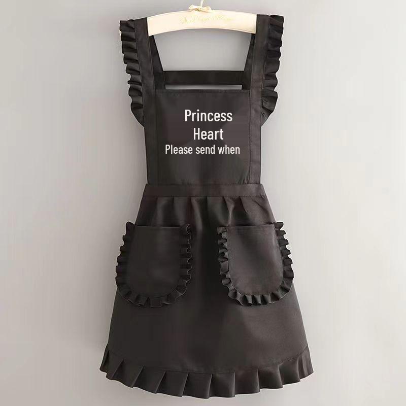 Princess Style Apron for Cooking, Nail Art, or Restaurant Workwear with Logo
