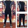 Letnie męskie komplety dresowe z nadrukiem w litery T-shirt z krótkim rękawem Pant Casual Sports Suit Men Short Plus Size