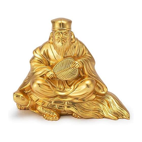 Buddhist altar shop Takita Shoten Buddha statue Good luck, Seven Lucky Gods, Jurojin (Height 6.7cm x Width 8.3cm) [Made by Hideun Makita]