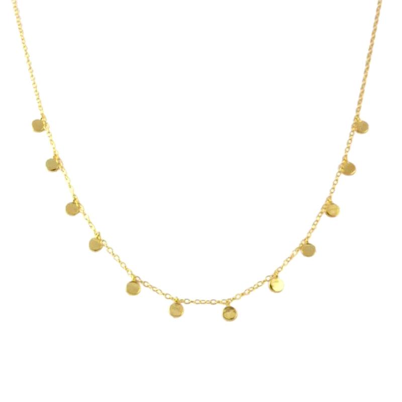 Europe And The United States Burst Small Round Pendant Handmade Clavicle Chain Choker Necklace Girl