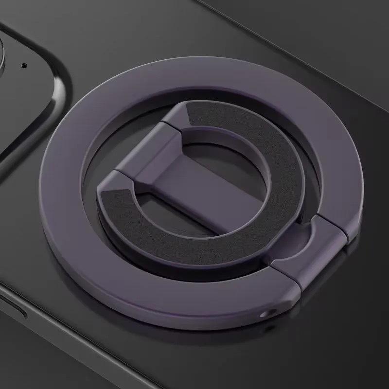 Duální magnetický držák na telefon: Stolní a do auta, Skládací kovový design pro živé vysílání, Samospoušť a 360° rotace.