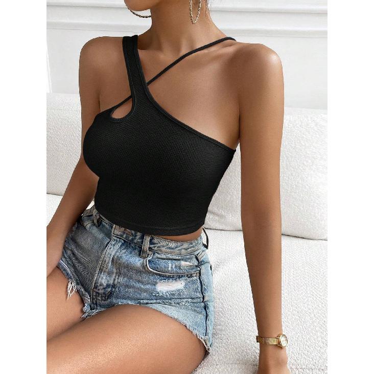 New Summer Casual Temperament Slim Fit Sexy Vest T-Shirt Sleeveless Suspender Versatile Top Strapless Women