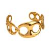 European and American Fashion Stainless Steel Bracelet Geometric Design Glossy Surface Bracelet 18K Gold Titanium Steel Non-fading Jewelry