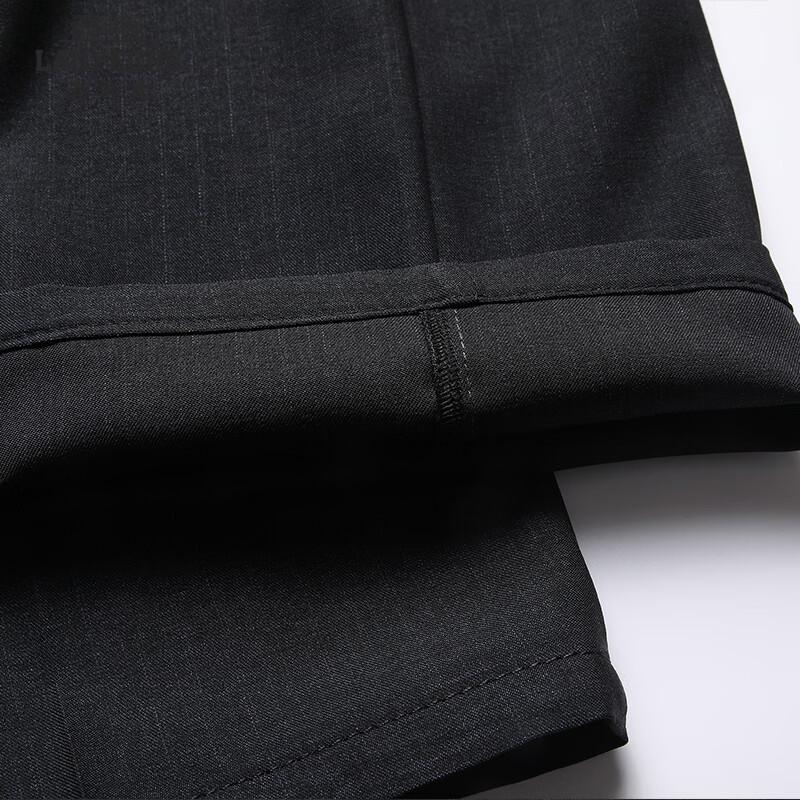 Laoyeche Men's Ice Silk Breathable Business Casual Straight-Leg Pants