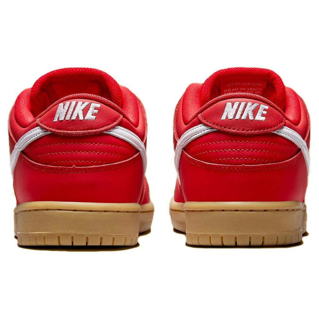 Nike Dunk Low Pro SB University Red Gum Unisex Sneakers White Gum-Light-Brown Gym-Red FJ1674-600