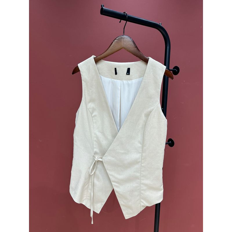 2025 Spring New Arrival Export Single Niche Design Shoelace Old Qian Feng Graceful Slim-Fit Tops