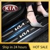 2026 Hot Car Sticker Carbon Fiber Car Sticker Auto Door Threshold Waterproof Stickers  For KIA RIO 2 3 4 5 Xline X Line Car Acce