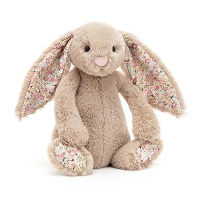 Jellycat Bonnie Rabbit Series Bonnie Rabbit Flower Beige Doll Plush Doll 18cm High