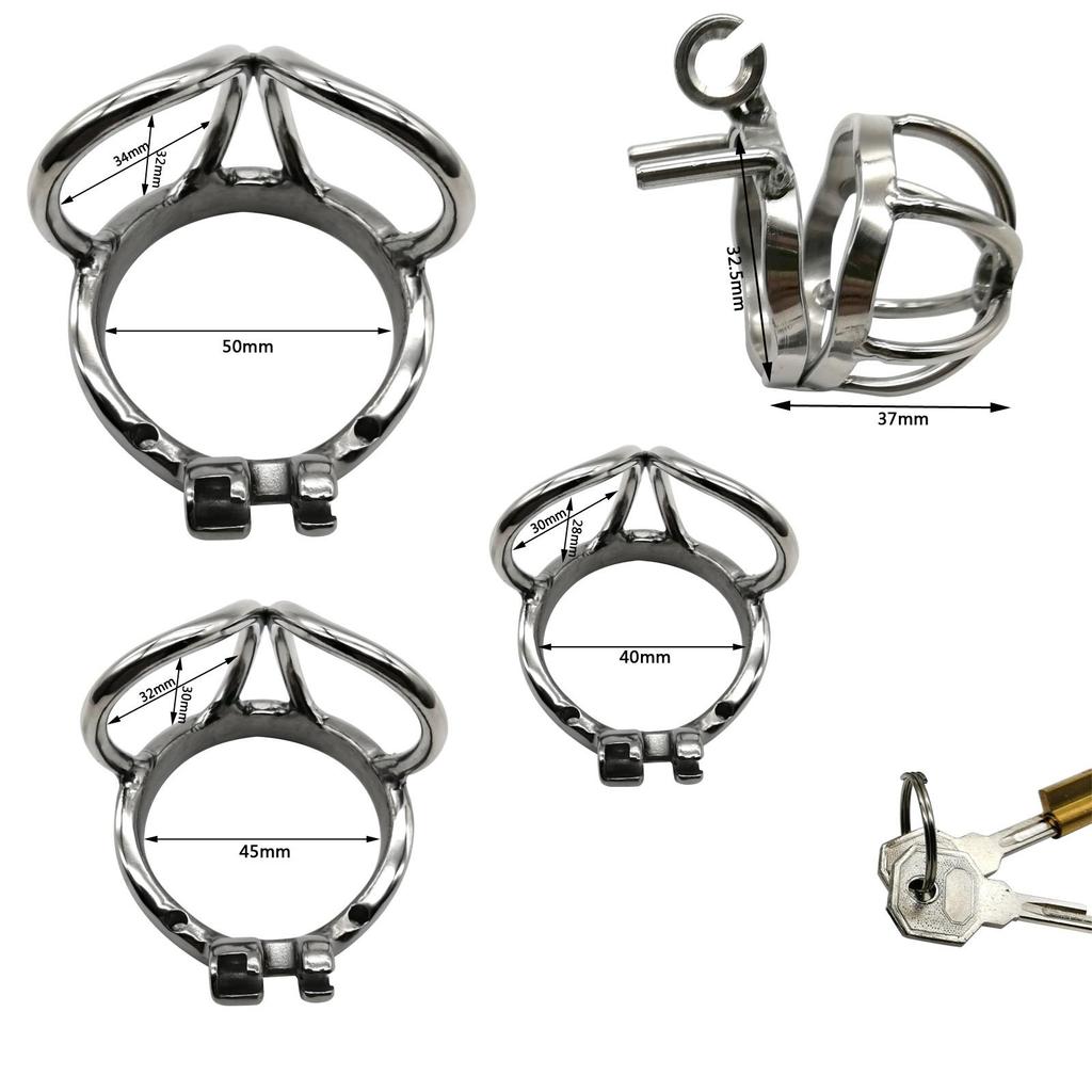 Prevent Extramarital Sex,Testis separate Cock Cage,Stainless Steel Male Chastity Device,Penis Lock,Cock Ring,Chastity Belt, M130