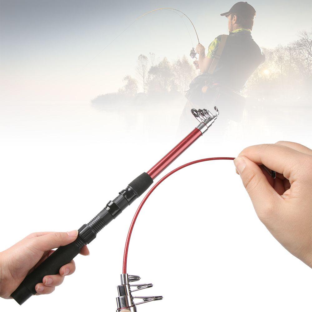 Outdoor Fiberglass Sea Rod Telescopic Fishing Rod Pole Fishing Tackle Tools 1.5-3.0m