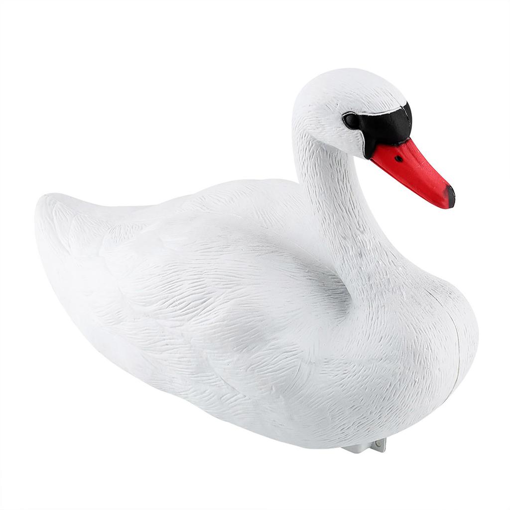 Garden Decorations Simulated Cute Exquisite White Swan Decorative Tool Hunting Baits White Swan Decorative Tool