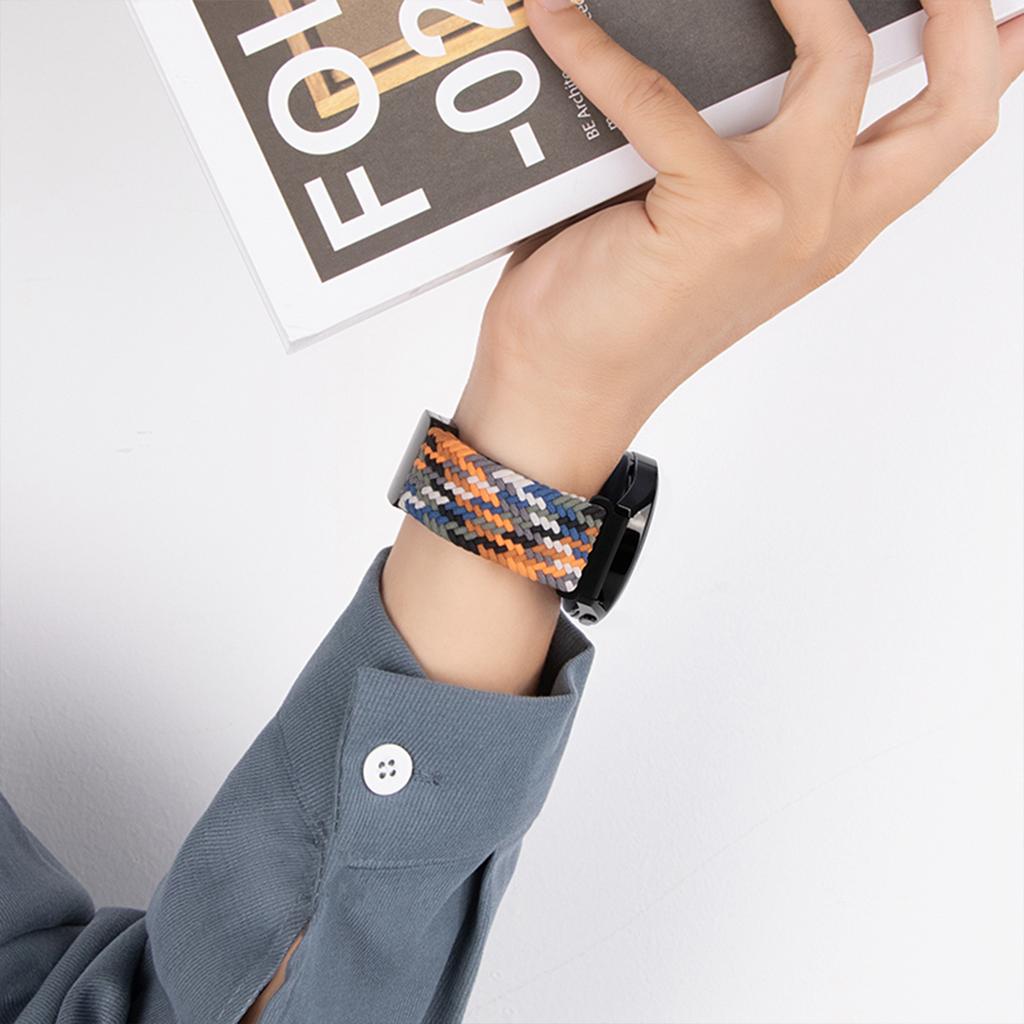 Braided Nylon Band for Samsung Galaxy Watch 8/8 Classic 46mm Magnetic Buckle for Galaxy Ultra 2025/7 47mm Colorful Sport Strap