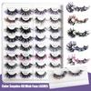 Natural Large Roll Chemical Fiber Fried Hair With Decals, False Eyelashes, Thick Simulated Eyelashes.