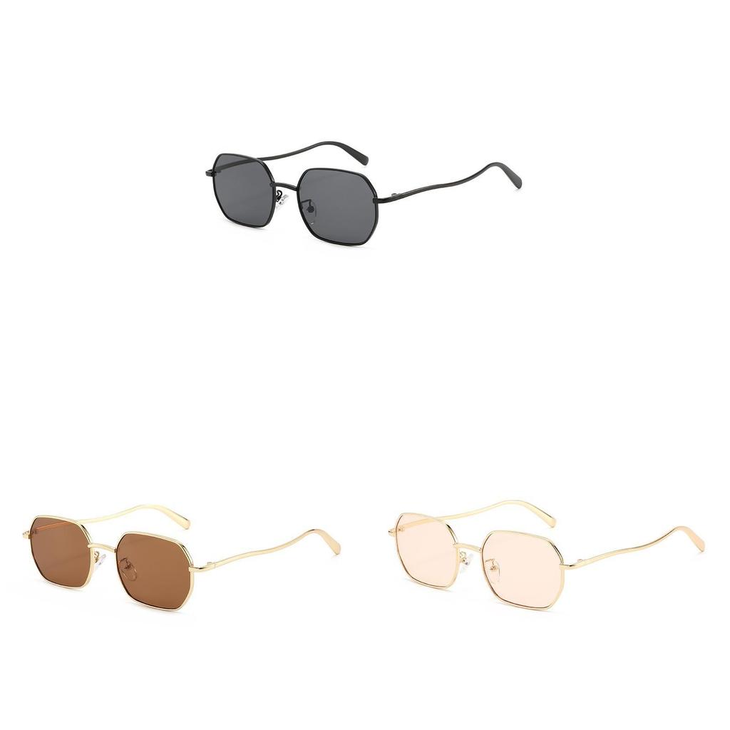 Hip Hop Geometric Sunglasses With Uv400 Protection For Outdoor Fashion Lovers