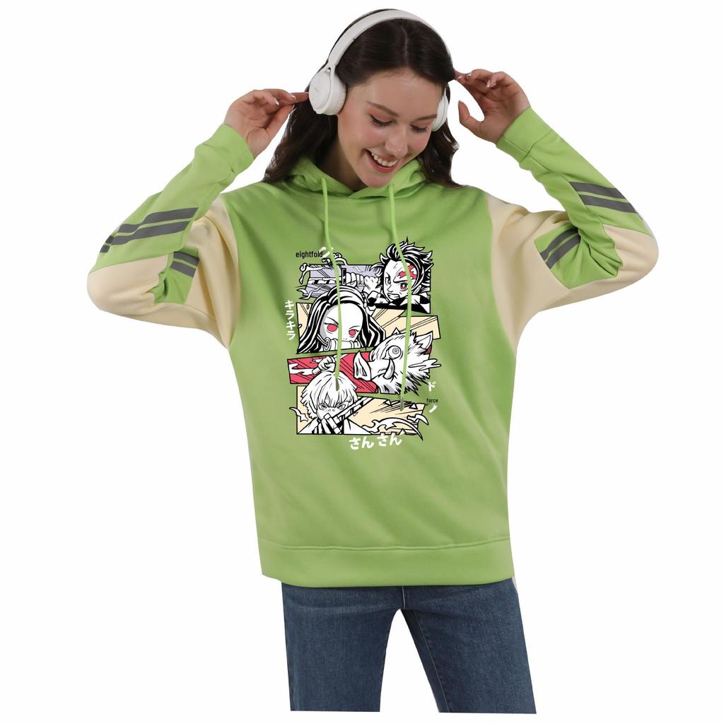 Demon Slayer Anime Mode Lässiges Kapuzensweatshirt für Männer und Frauen