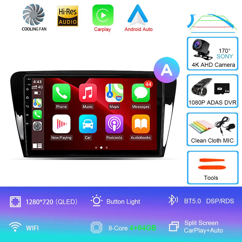 Android 14 Car Radio For Skoda Octavia 3 A7 2013 - 2018 Multimedia Video Player Navigation stereo GPS No 2din 2 din dvd