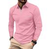 Europe, America Ins Cross-border Autumn POLO Shirt Zipper Pocket Men's Long Sleeve Sports Polo Shirt