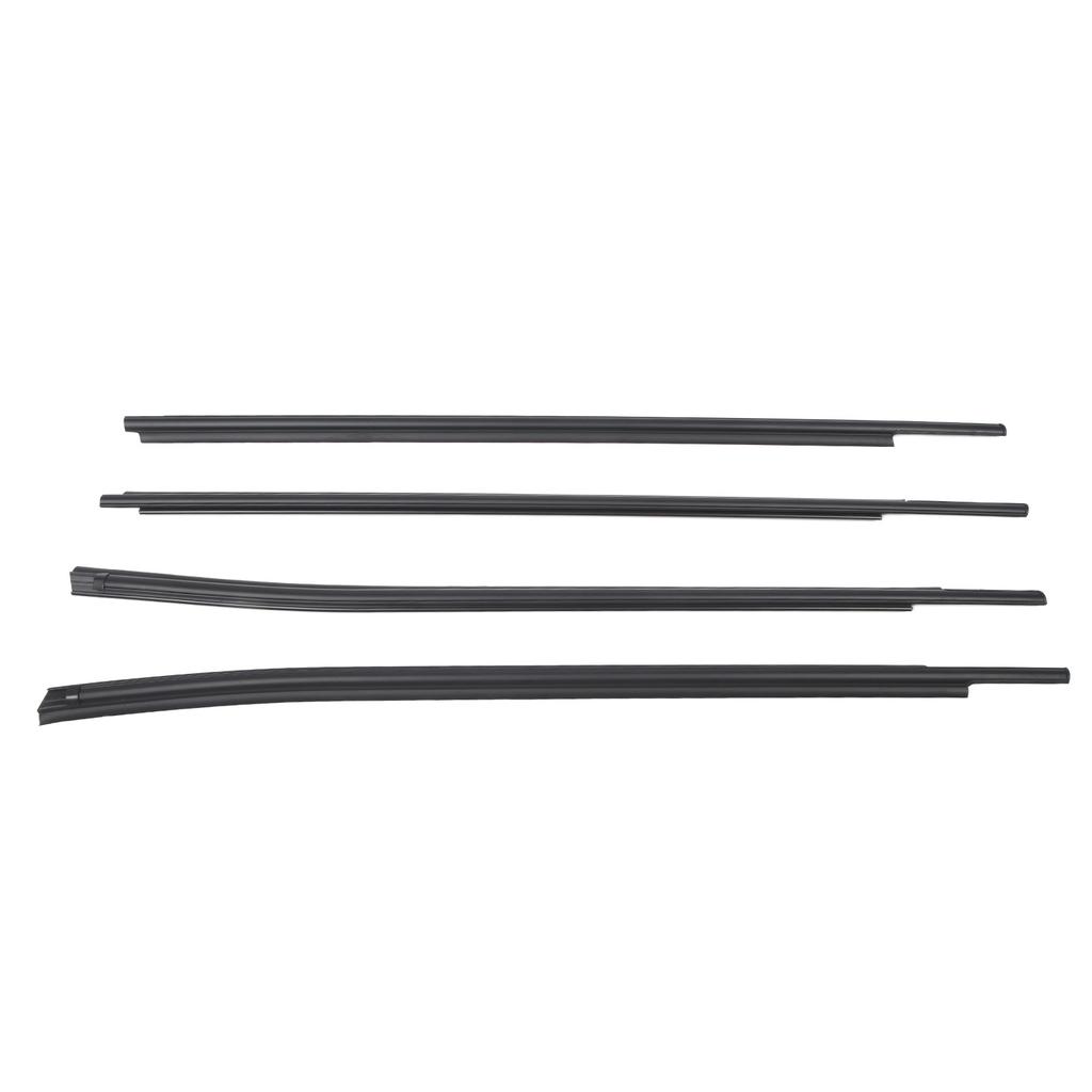 4 Pcs Window Moulding Weatherstrip Seal Rubber 68160 0C020 Door Belt Replacement for Toyota Double Cab 2007 To 2020