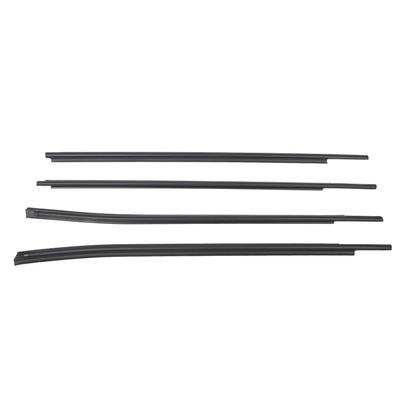 4 Pcs Window Moulding Weatherstrip Seal Rubber 68160 0C020 Door Belt Replacement for Toyota Double Cab 2007 To 2020