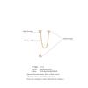 Yhpup 1PC Stainless Steel Cubic Zirconia Chain Drop Earrings High Quality Dainty Fashion Prom Jewelry Waterproofs