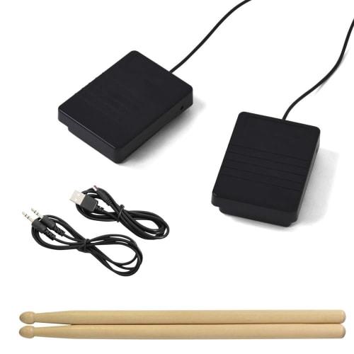 ONETONE One-Tone Roll-Up Electronic Drum Set, OTRD-05, with Built-in Speaker, Rechargeable Battery, and Japanese Language Instructions (Includes Foot