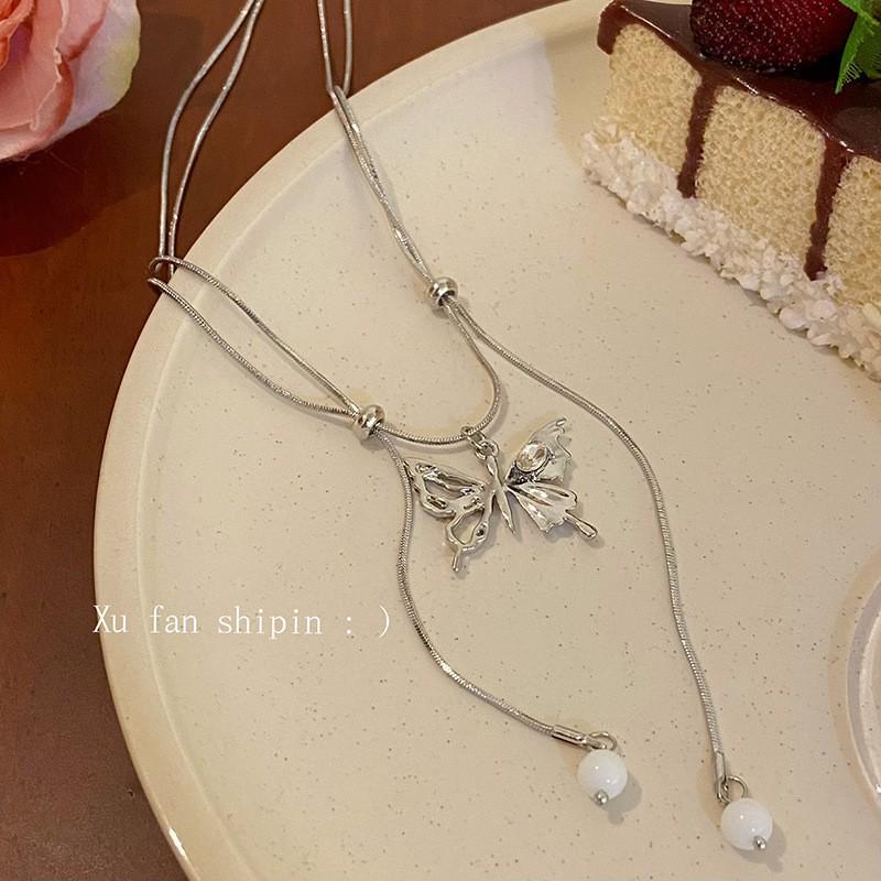 

Роскошное ожерелье-ключица с радужным цирконом - Дизайн в виде кристального сердца конфетных цветов