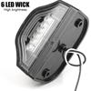 Universal 6 LED License Plate Light 12V 24V White Rear Driving Light Side Marker Lamp For Car Motorcycle Truck Trailer Lorry Van