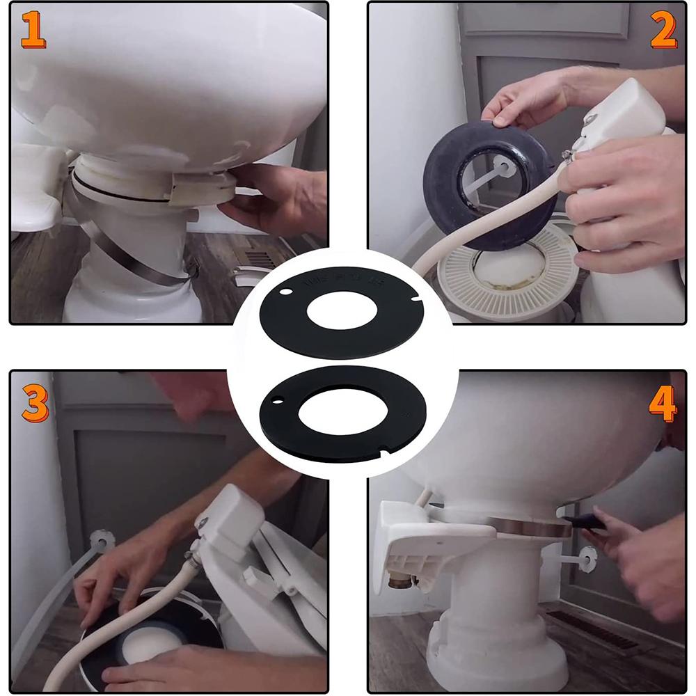 385316140 385311462 RV Toilet Flush Seal Replacement Kit (2 Pieces)