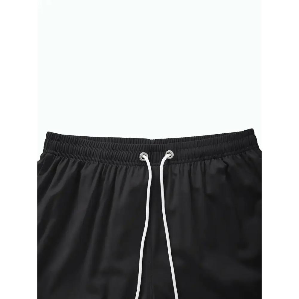 Men's Quick Dry Bull Print Swimming Shorts Breathable Surf Pants with Drawstring Pocket Summer Beach Shorts