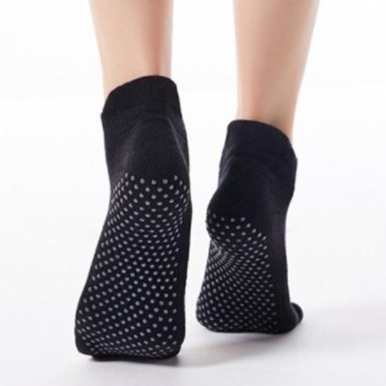 1 Pair Yoga Socks Elastic Sweat Absorption Moisture Removal Foot Wearing Cotton Back