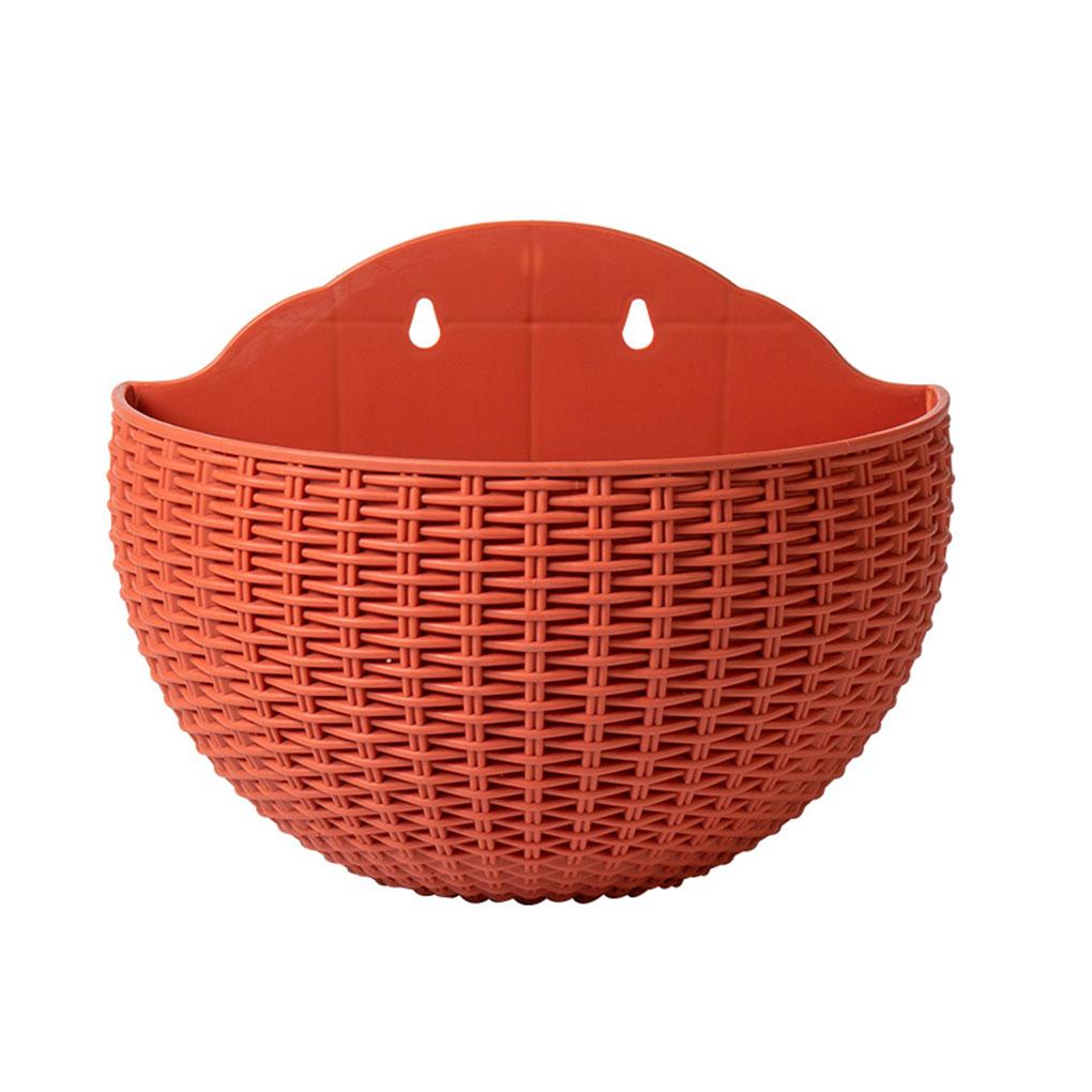 Flower Pot Wall Mounted Hanging Basket Planter Bucket Garden Vase Indoor Exquisite Outdoors Plastic for Ornaments